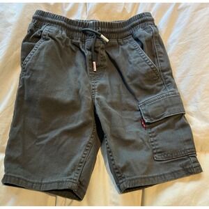 Levi's Gray Cargo Shorts Elastic Waist‎ Casual Kids Size 6